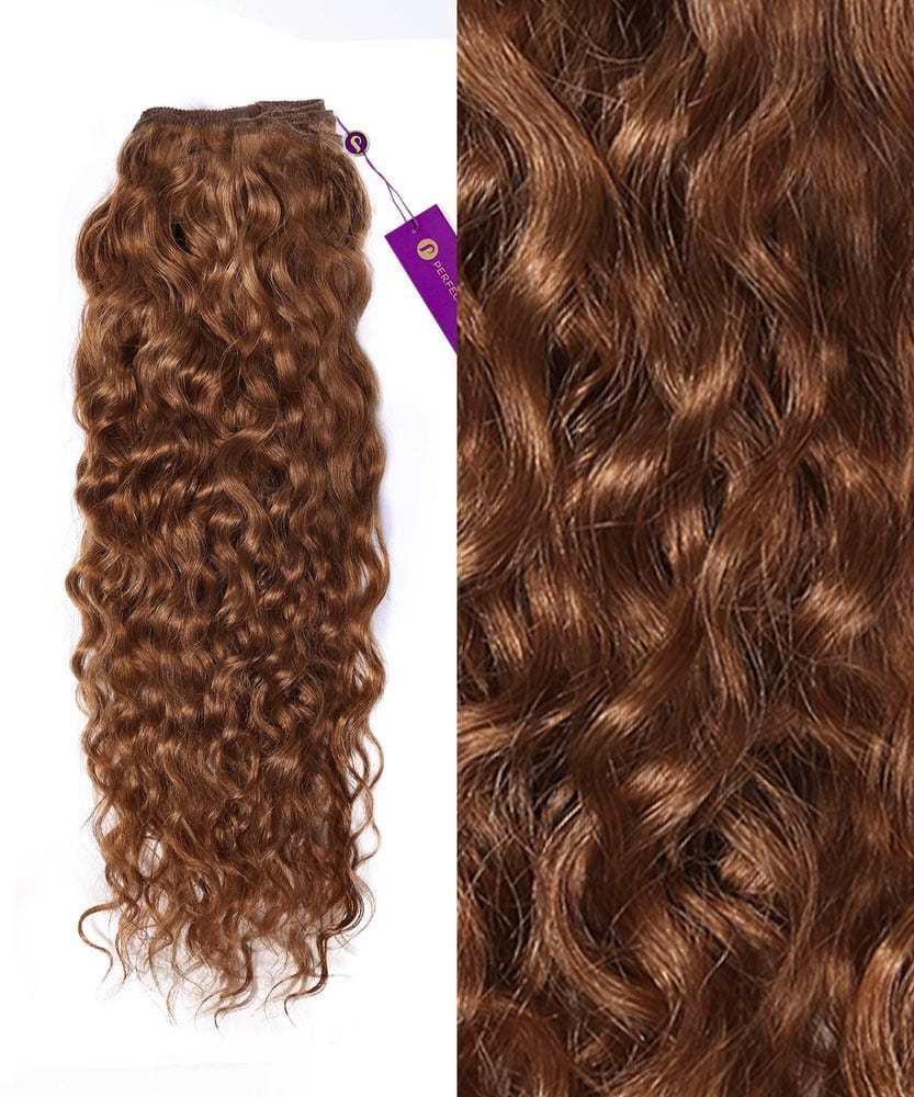 Curly Colored Hair Machine Weft - Image 11