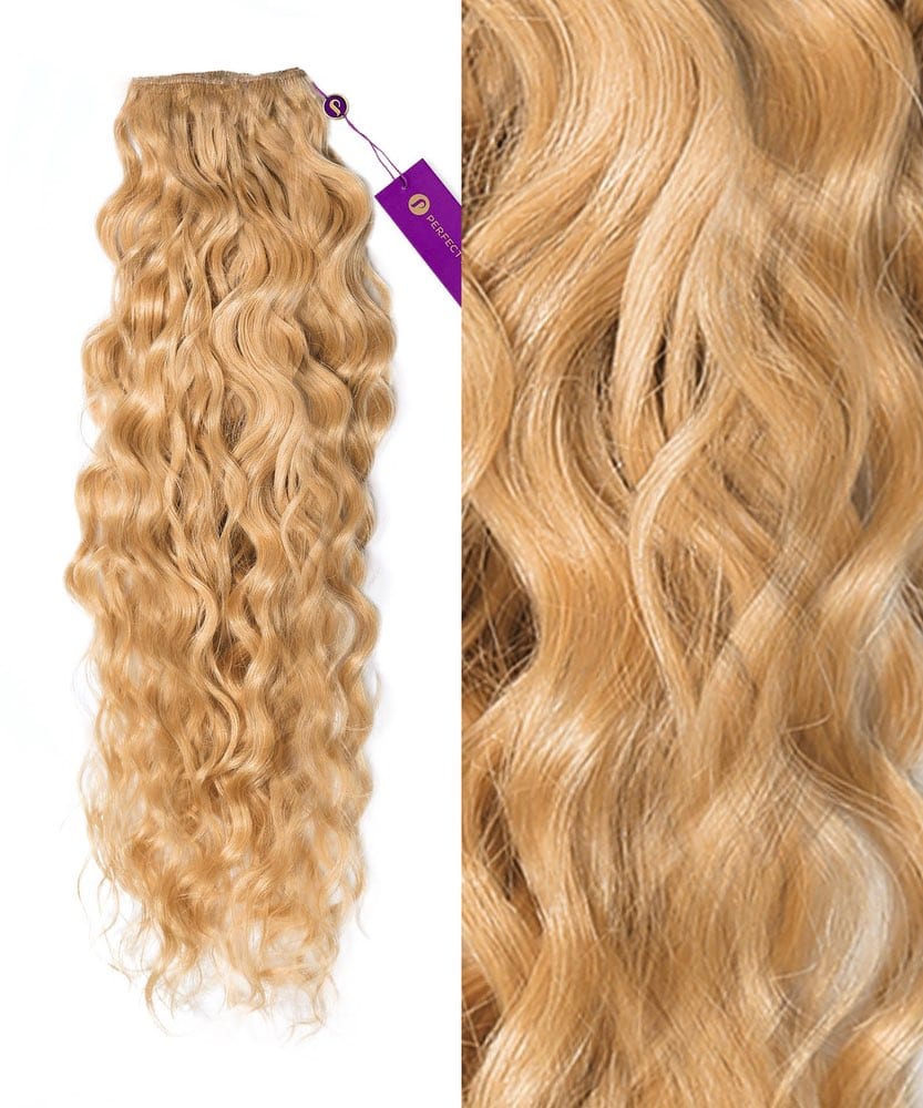 Curly Colored Hair Machine Weft - Image 13