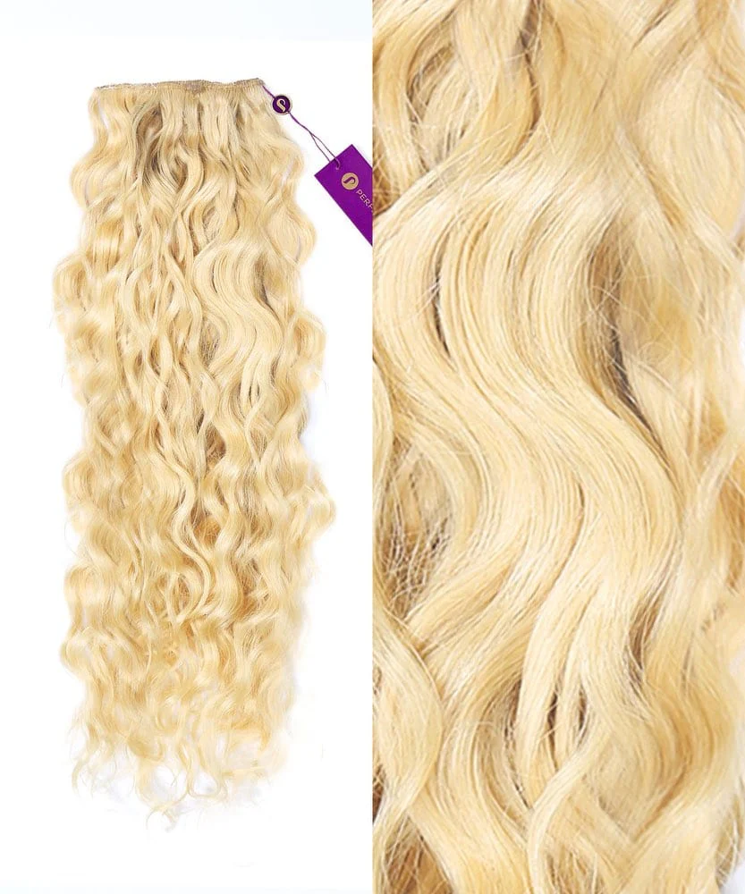 Curly Colored Hair Machine Weft - Image 15