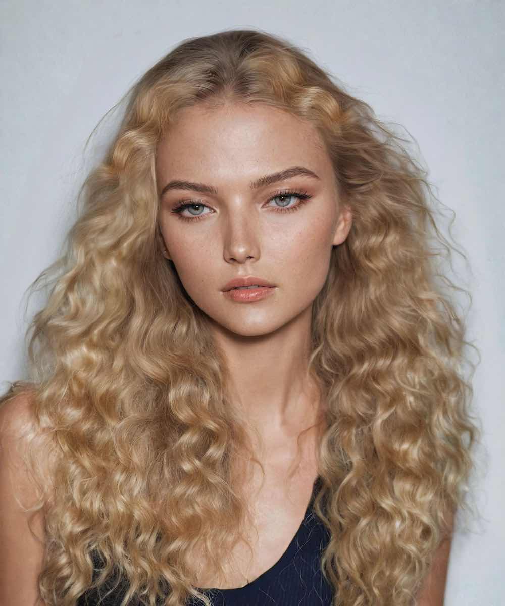 Curly Colored Hair Machine Weft - Image 4