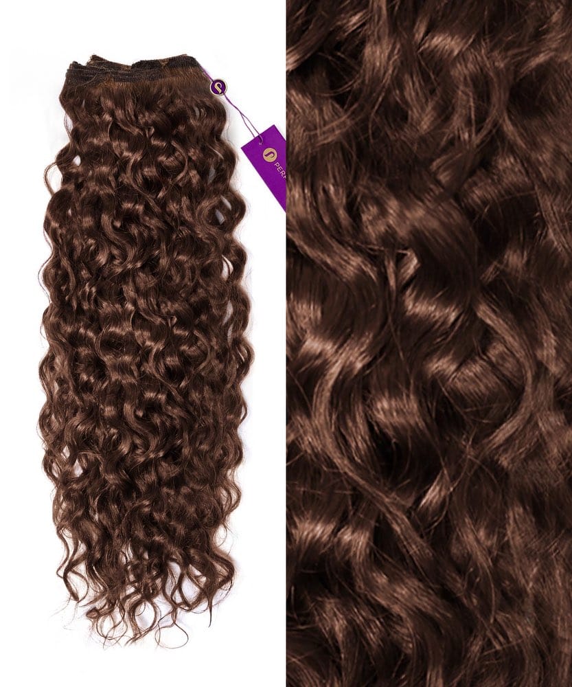 Curly Colored Hair Machine Weft - Image 7