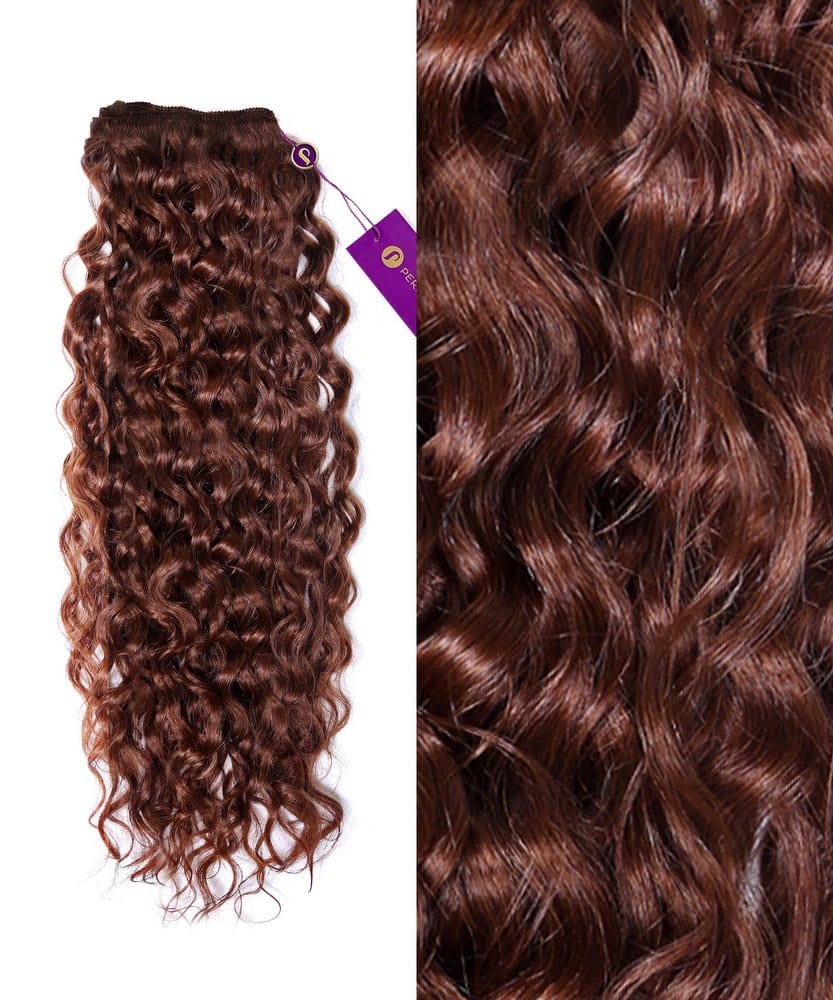 Curly Colored Hair Machine Weft - Image 9