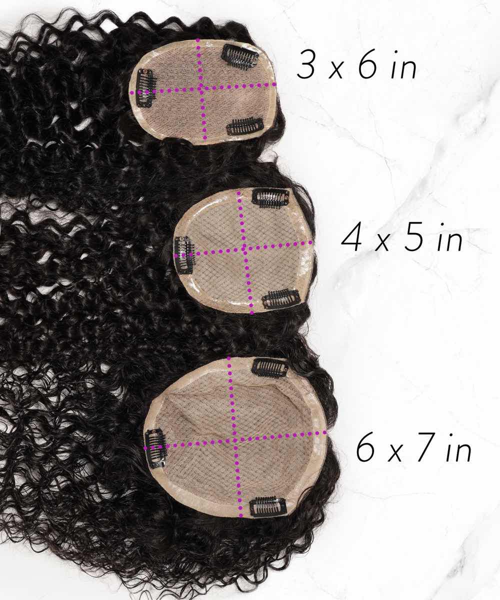 Curly Human Hair Crown Topper - Image 5