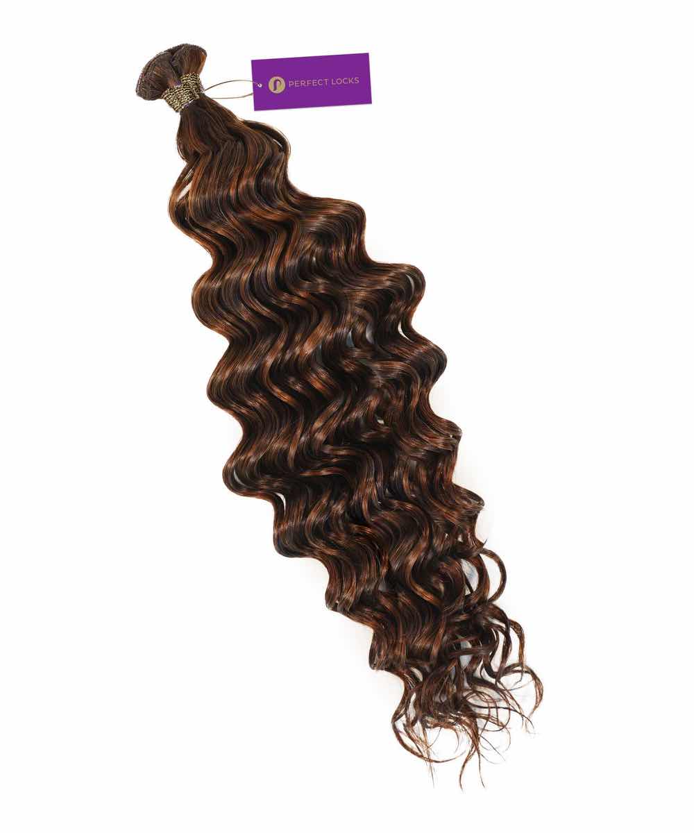 Curly Hybrid Weft Hair Extensions - Image 9
