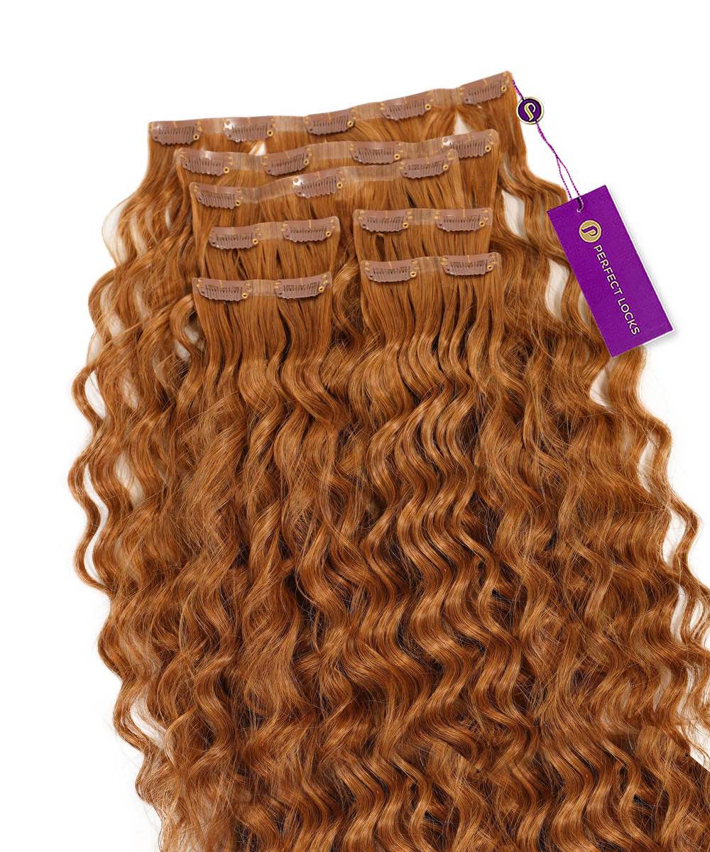 Curly Seamless Clip-In Hair Extensions - Image 6
