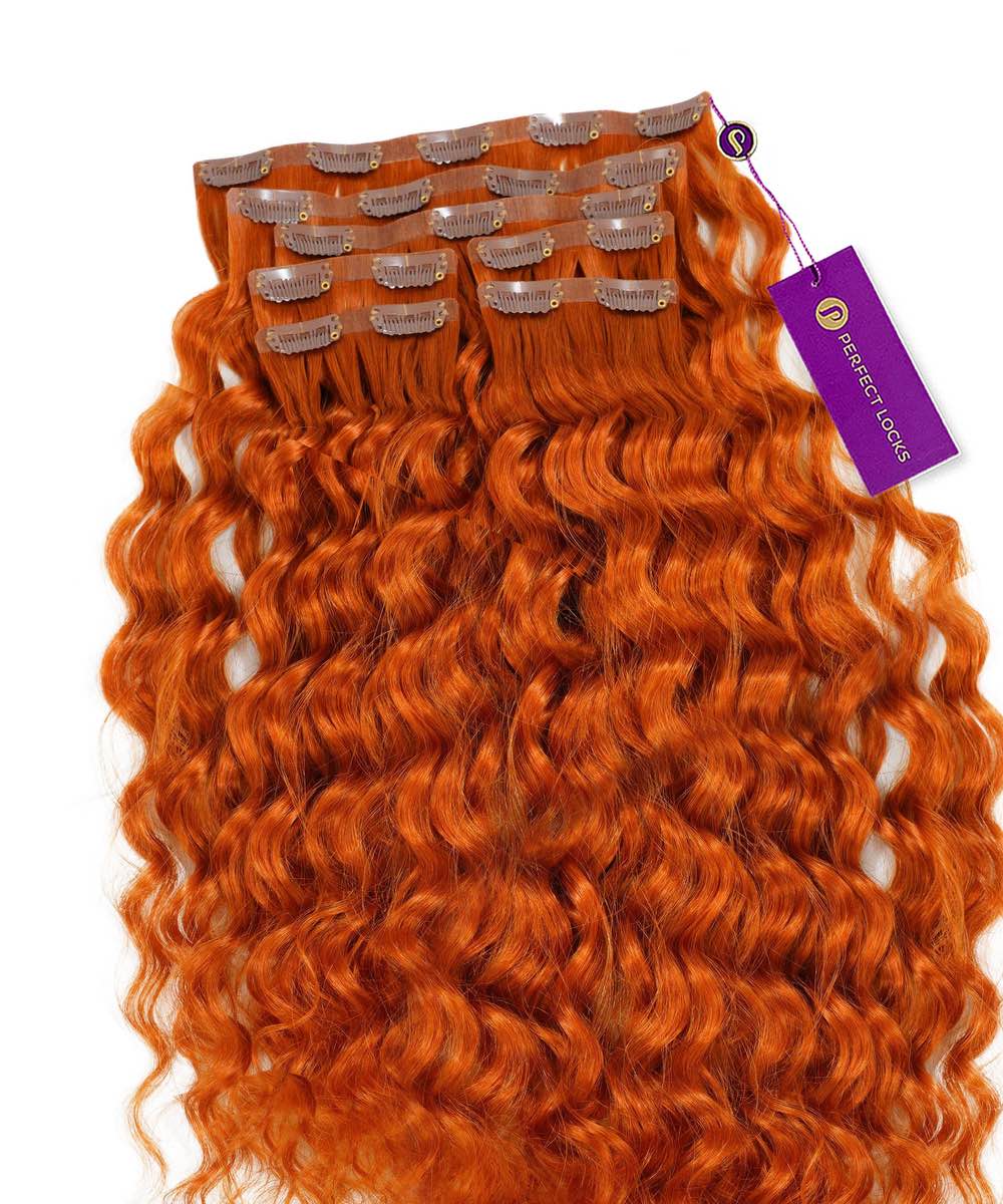 Curly Seamless Clip-In Hair Extensions - Image 8
