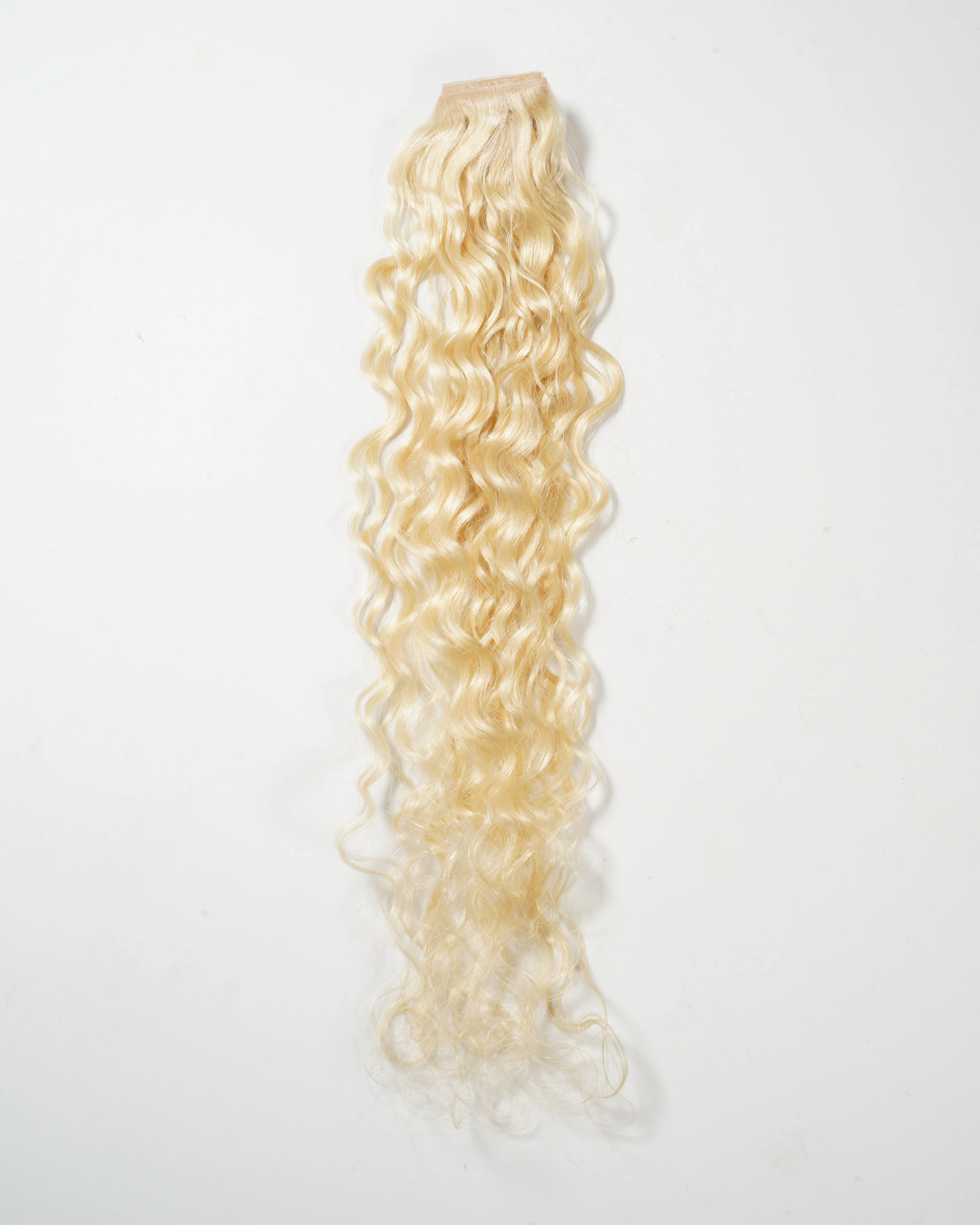 Curly Seamless Tape Weft / Platnium Blonde (#613) / 14" / 1 weft