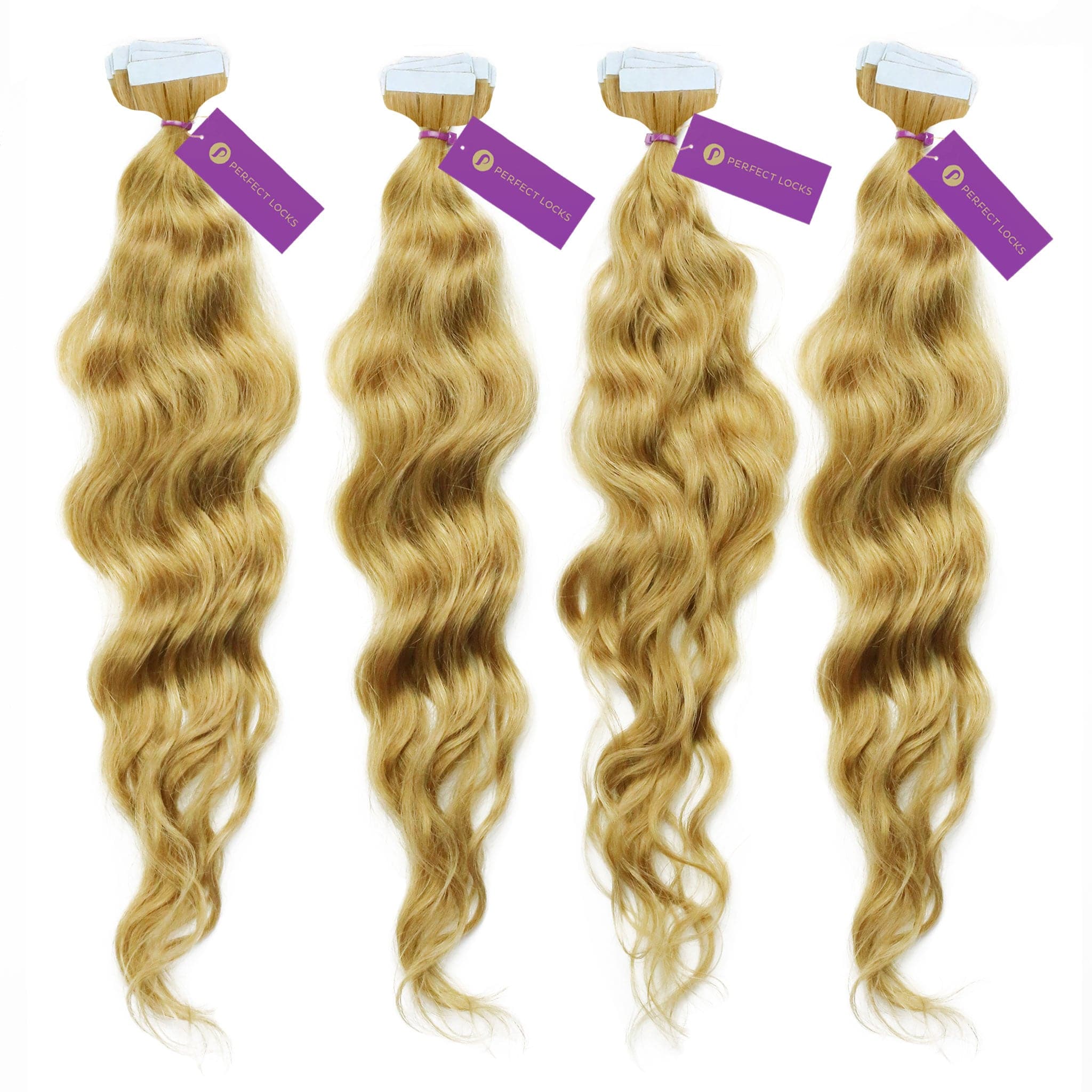 4 x Curly Tape-In Hair Extension Bundle Deal (40 Pieces) - Image 6