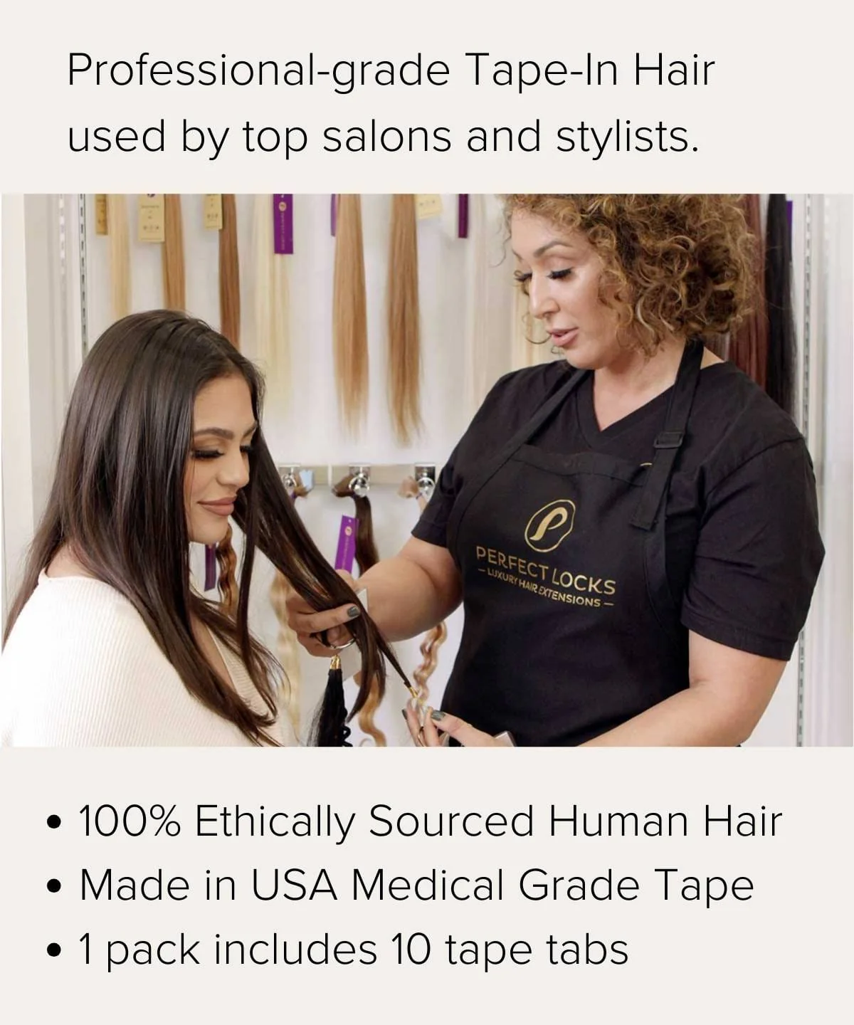 Curly Classic Tape-In Hair Extensions - Image 47