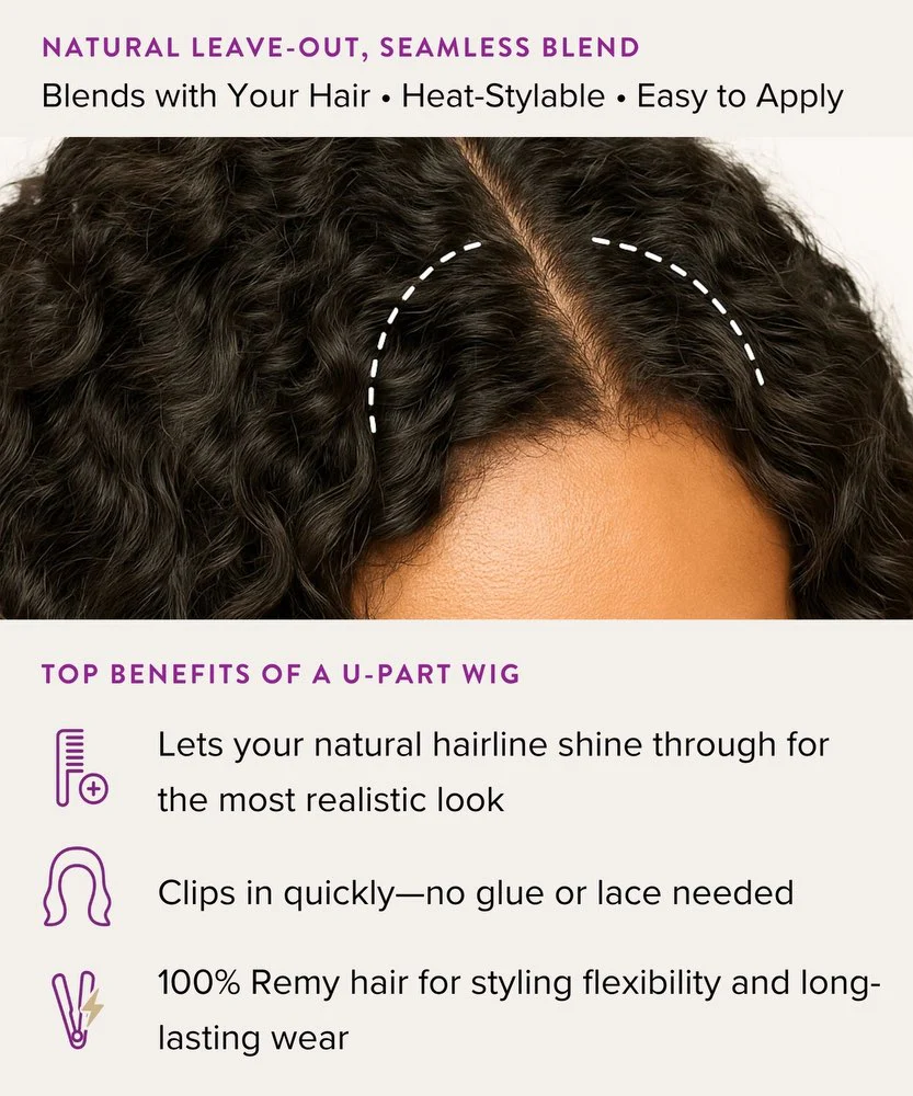 Curly U-Part Wig - Image 7
