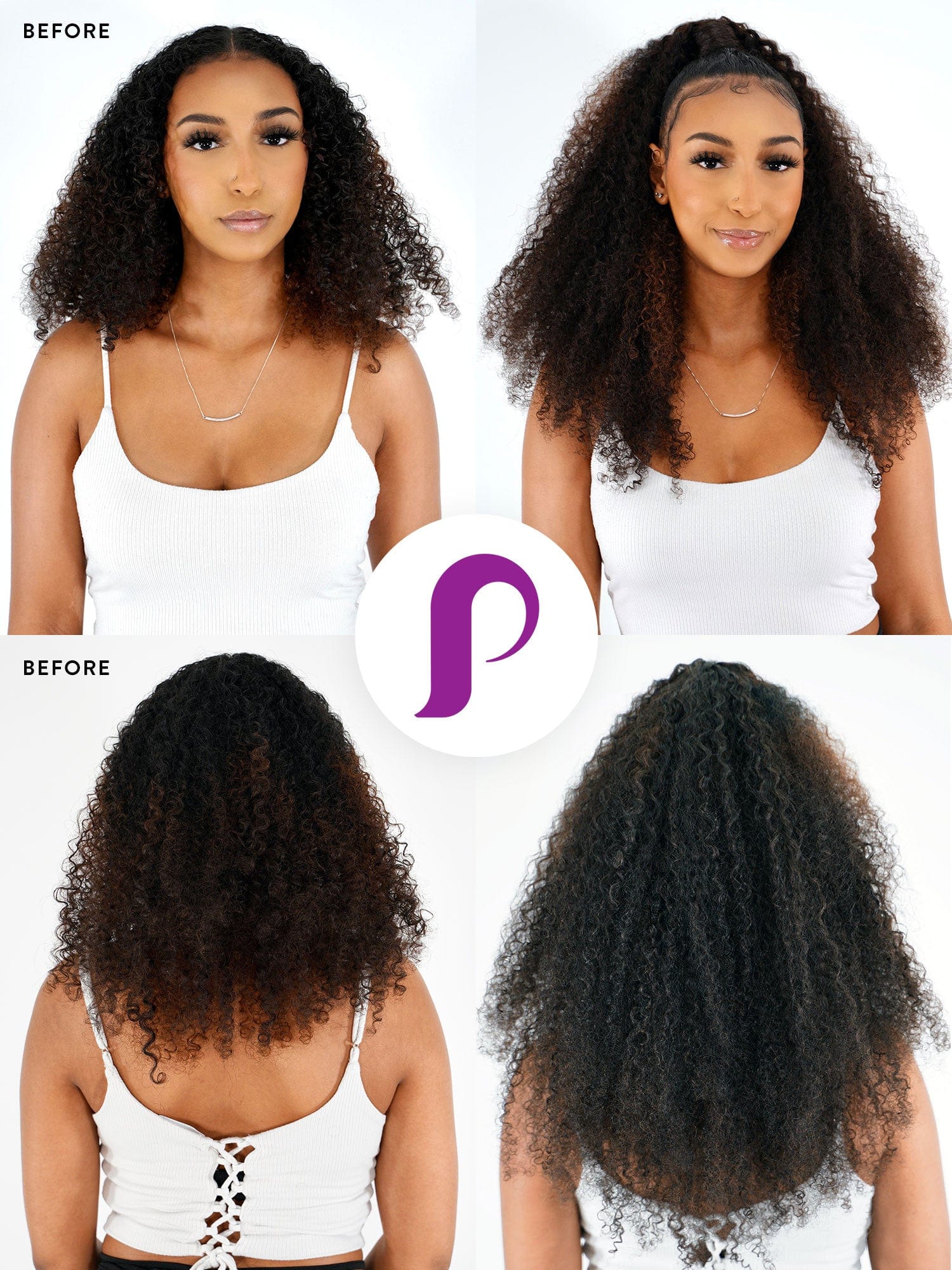 Kinky Curly Classic Clip In Hair Extensions - Image 15
