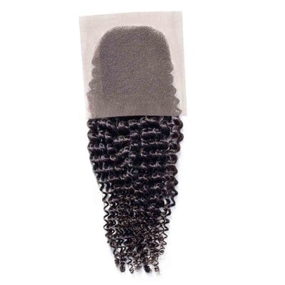 Kinky Curly Swiss Lace Closure / 16 inch / 1B Natural Black