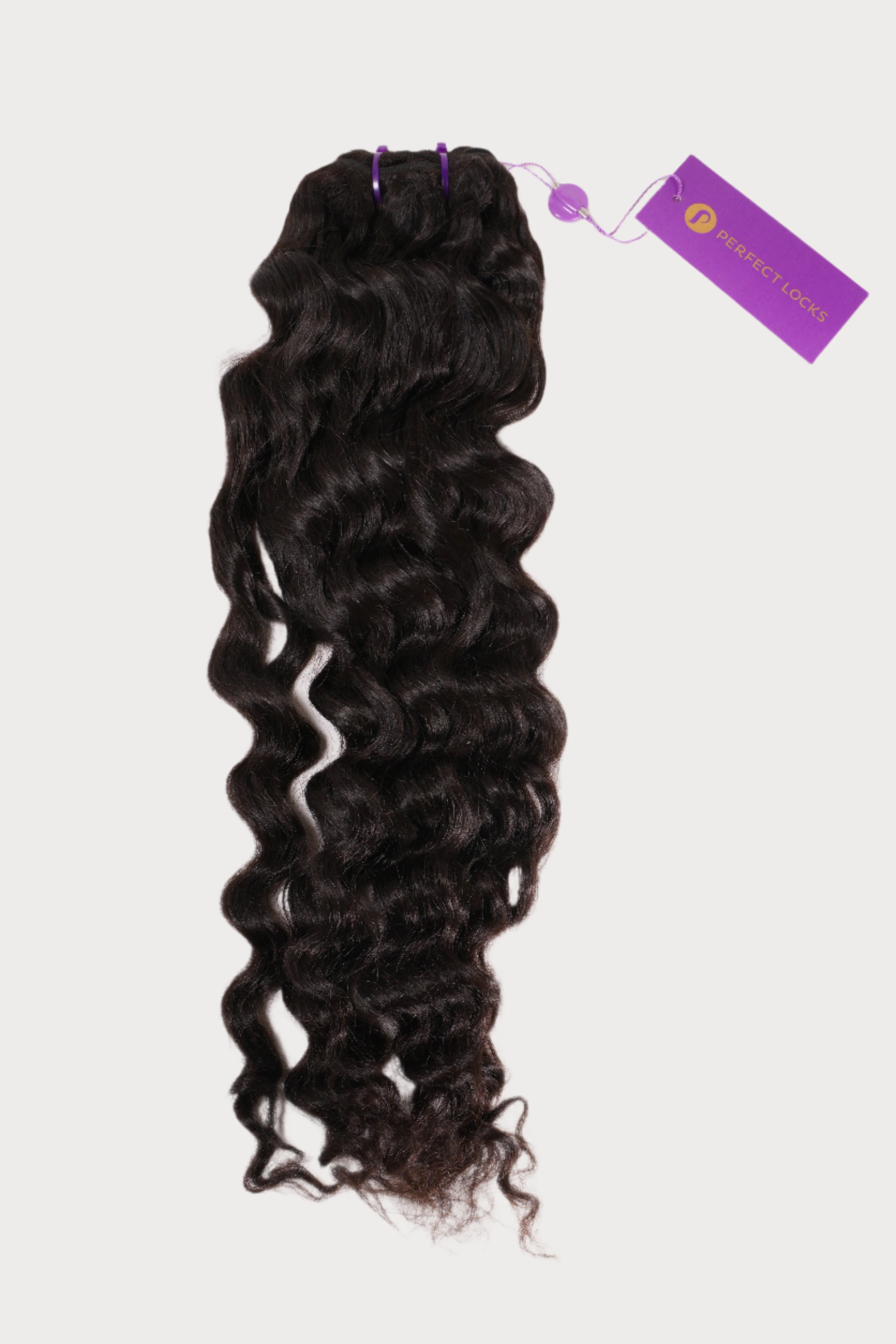 Loose Curly Machine Weft / Natural Black / 20"