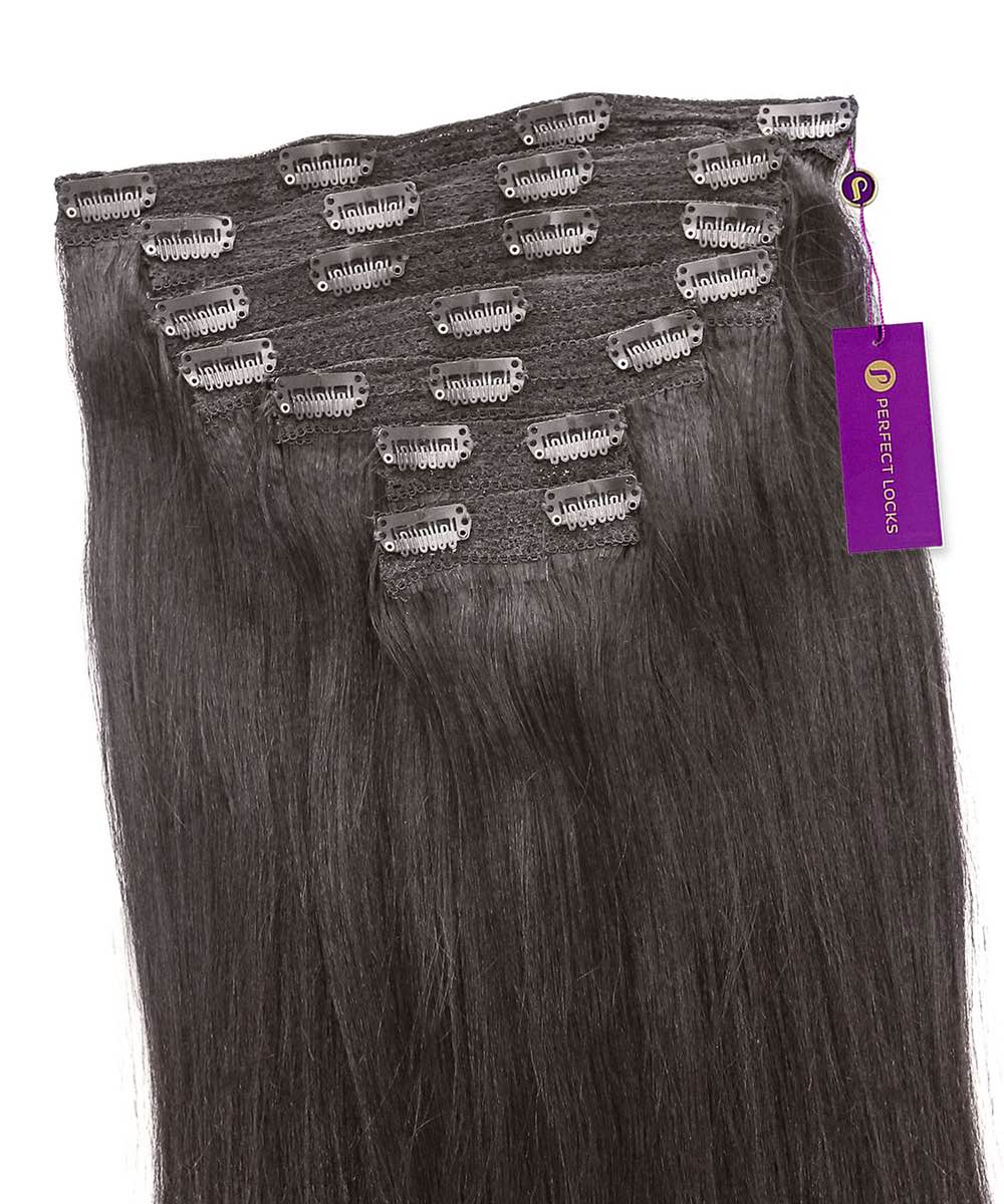 Relaxed Straight Classic Clip-In Hair Extensions - Image 4