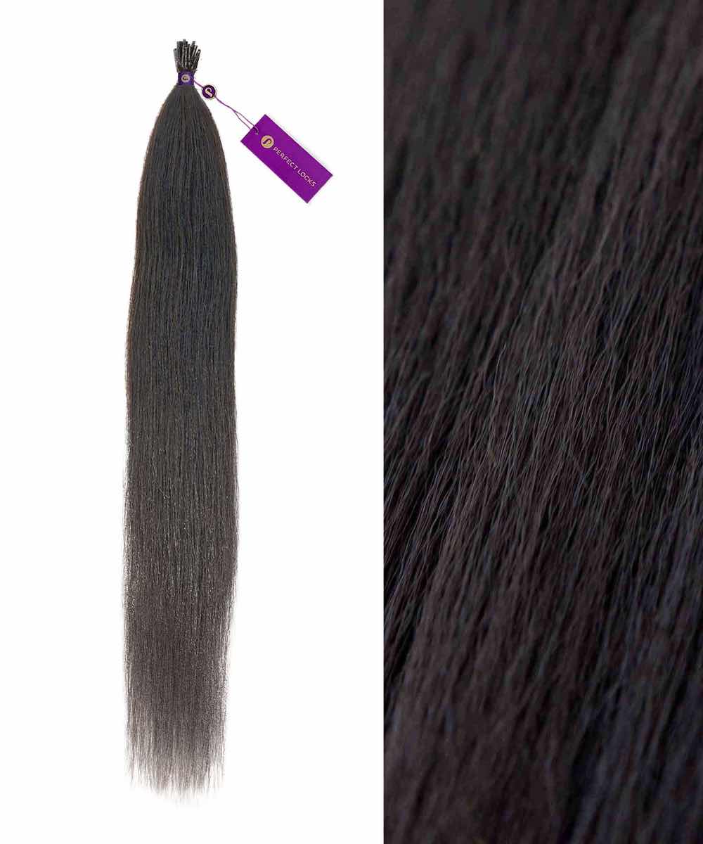 Relaxed Straight Fusion I-Tip Hair - Image 3