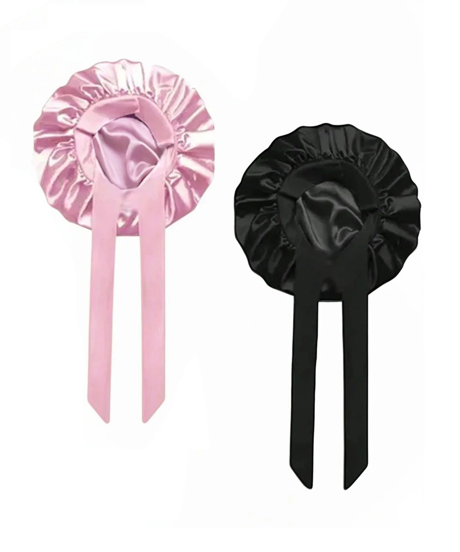 Satin-Silk Hair Bonnet with Elastic Strap - Image 3