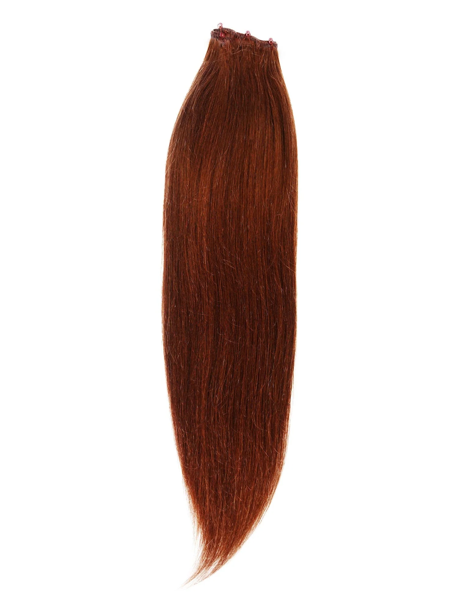 Straight beaded Weft/ #33 Dark Auburn /  20"