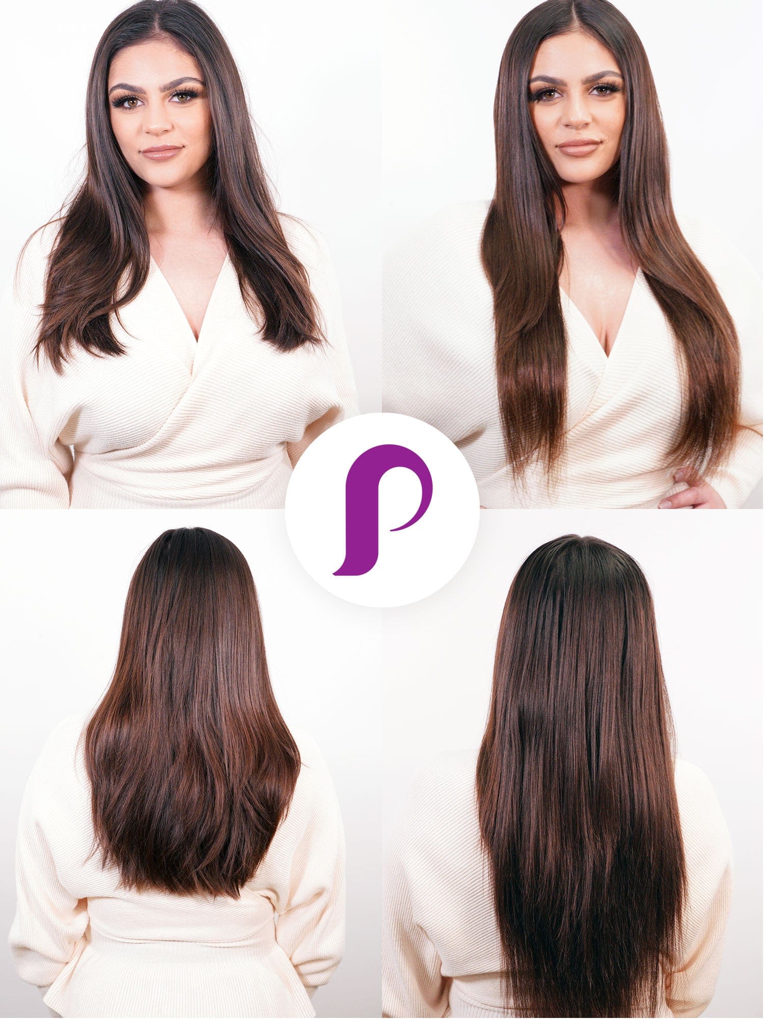 Straight Classic Clip-In Hair Extensions - Image 20