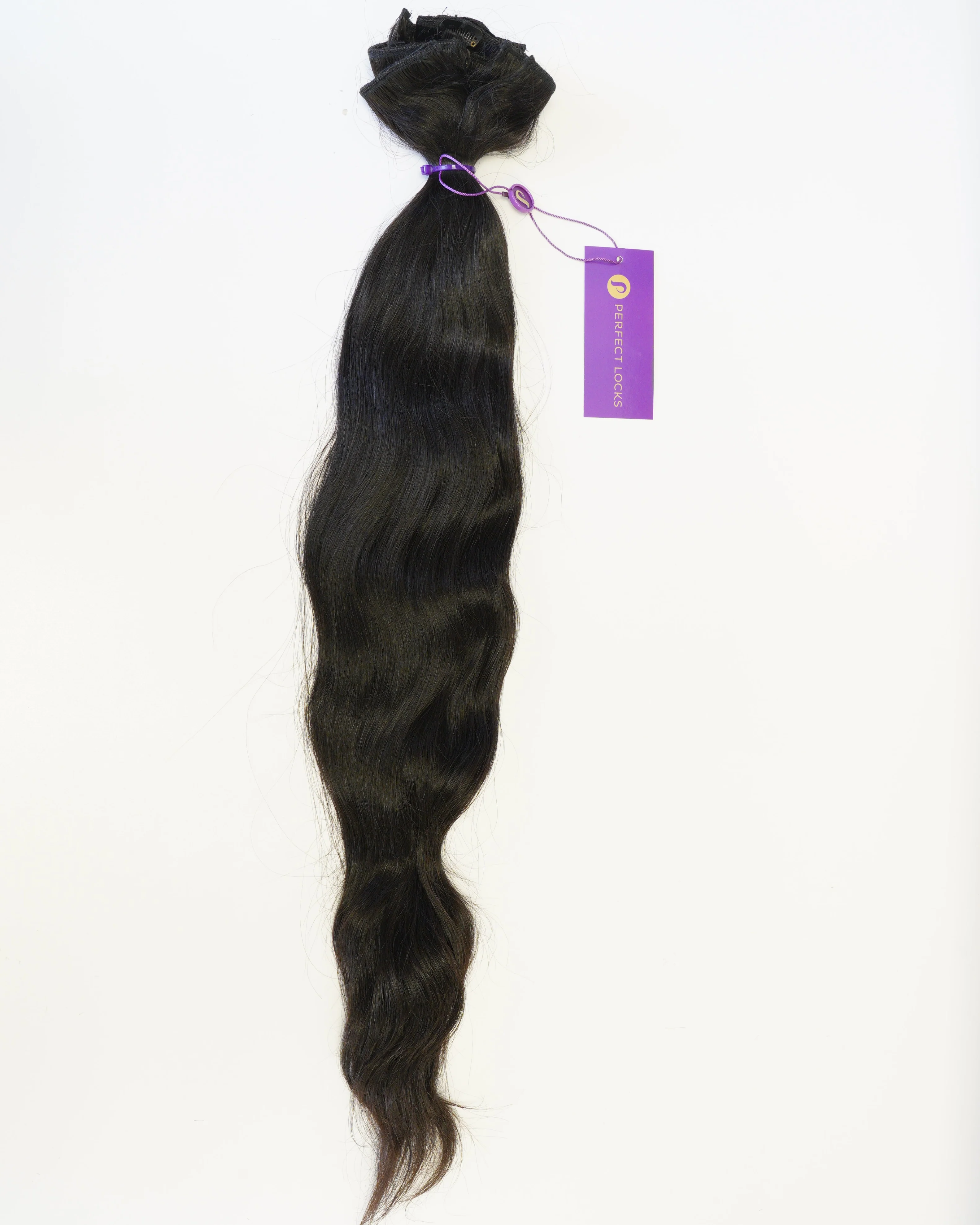 Straight Clip-In Set / no lace / Natural Black / 20"