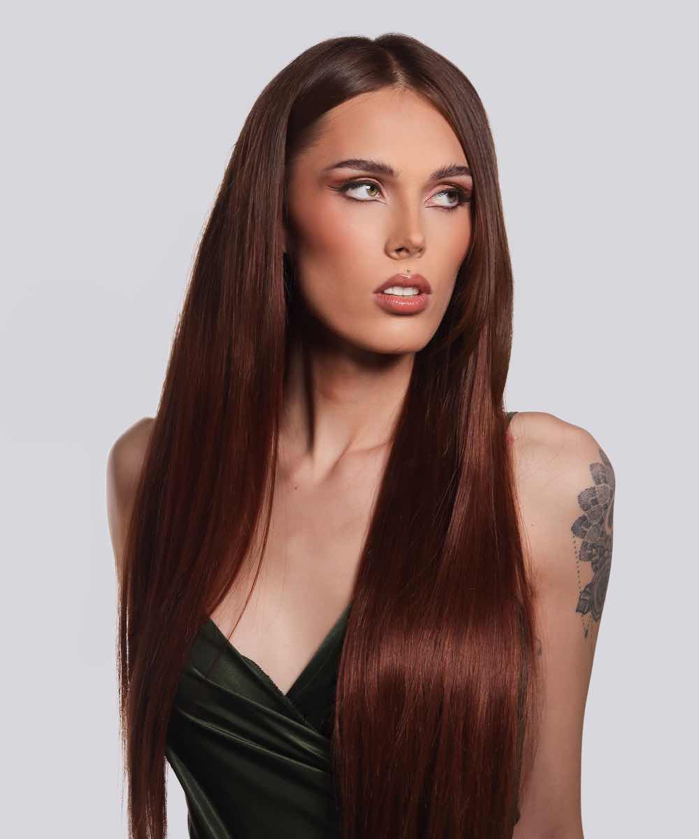 Straight Colored Hair Machine Weft - Image 3