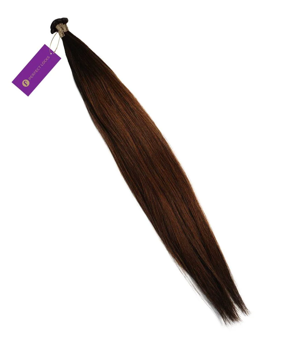 Straight Hybrid Weft Hair Extensions - Image 2