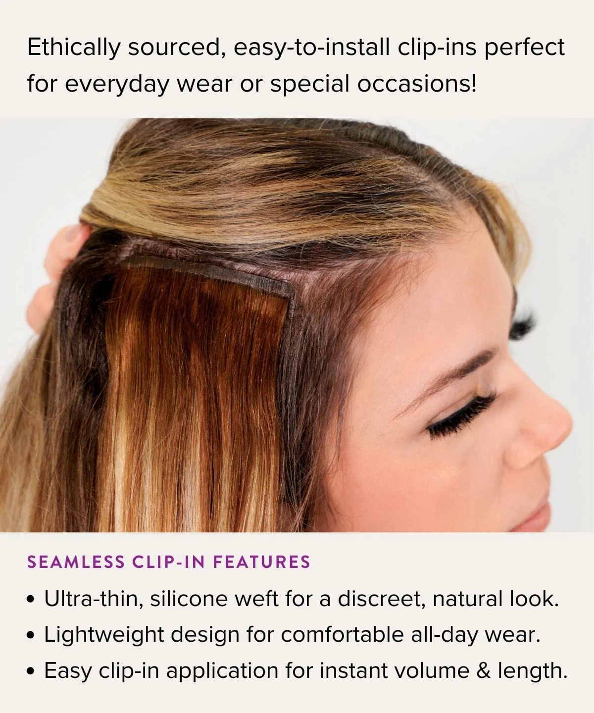 Straight Seamless Clip-In Hair Extensions - Image 46