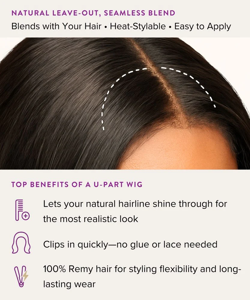 Straight U-Part Wig - Image 7