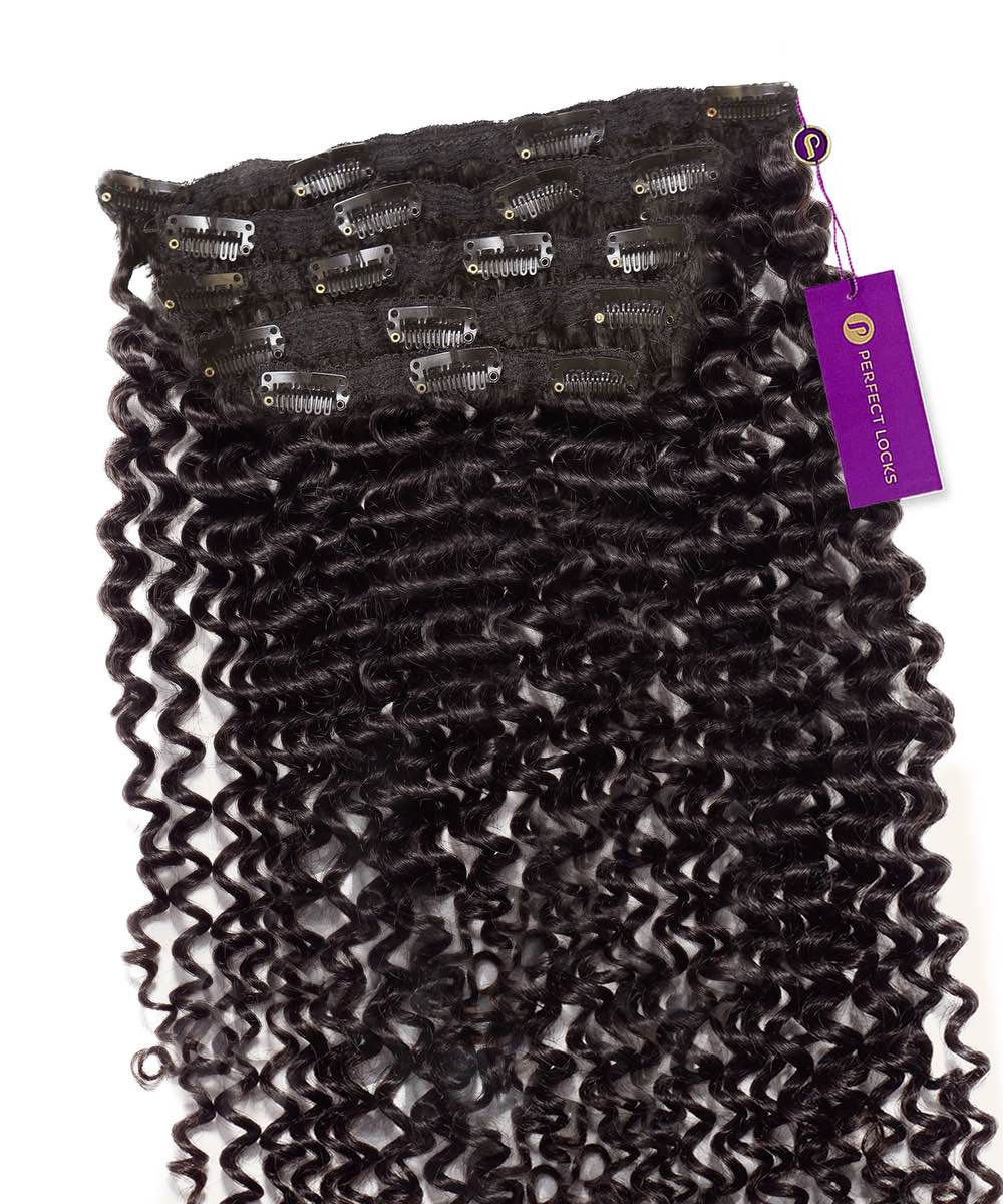 Tight Curly Classic Clip-In Hair Extensions - Image 3
