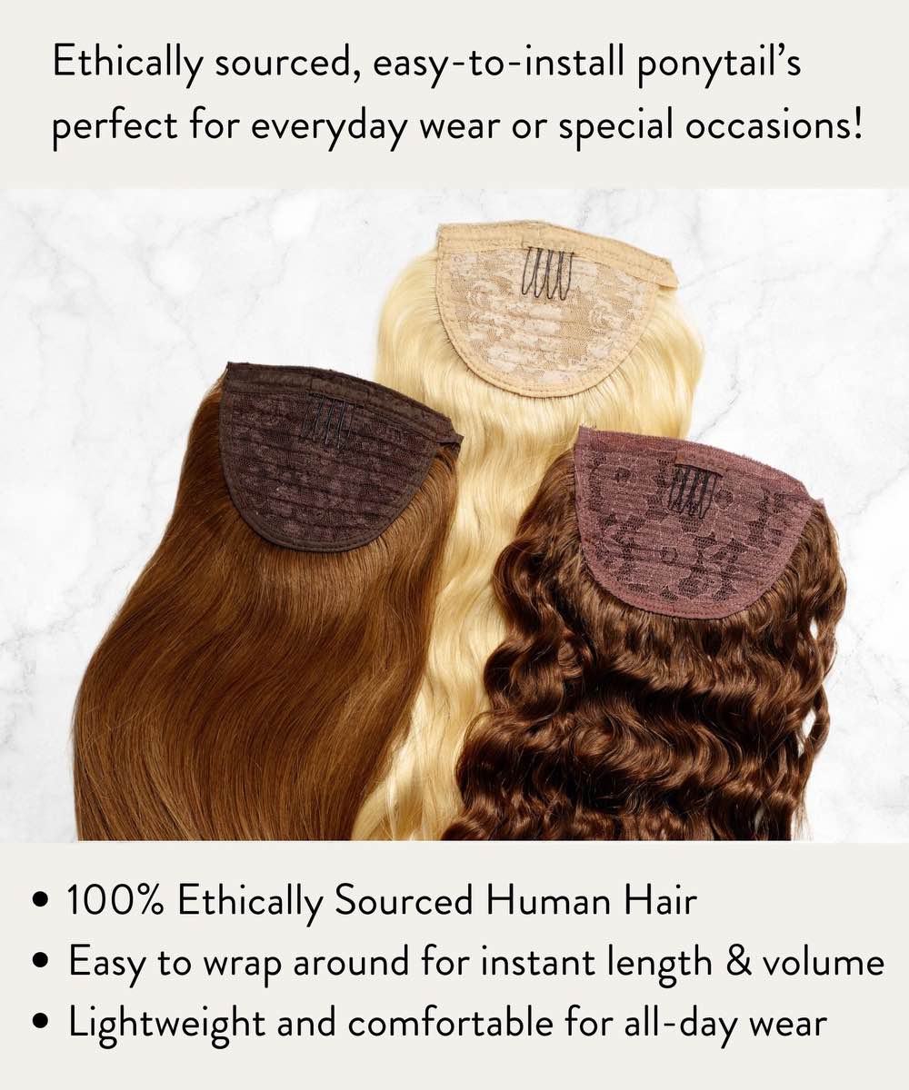 Tight Curly Clip-In Ponytail Extensions - Image 4