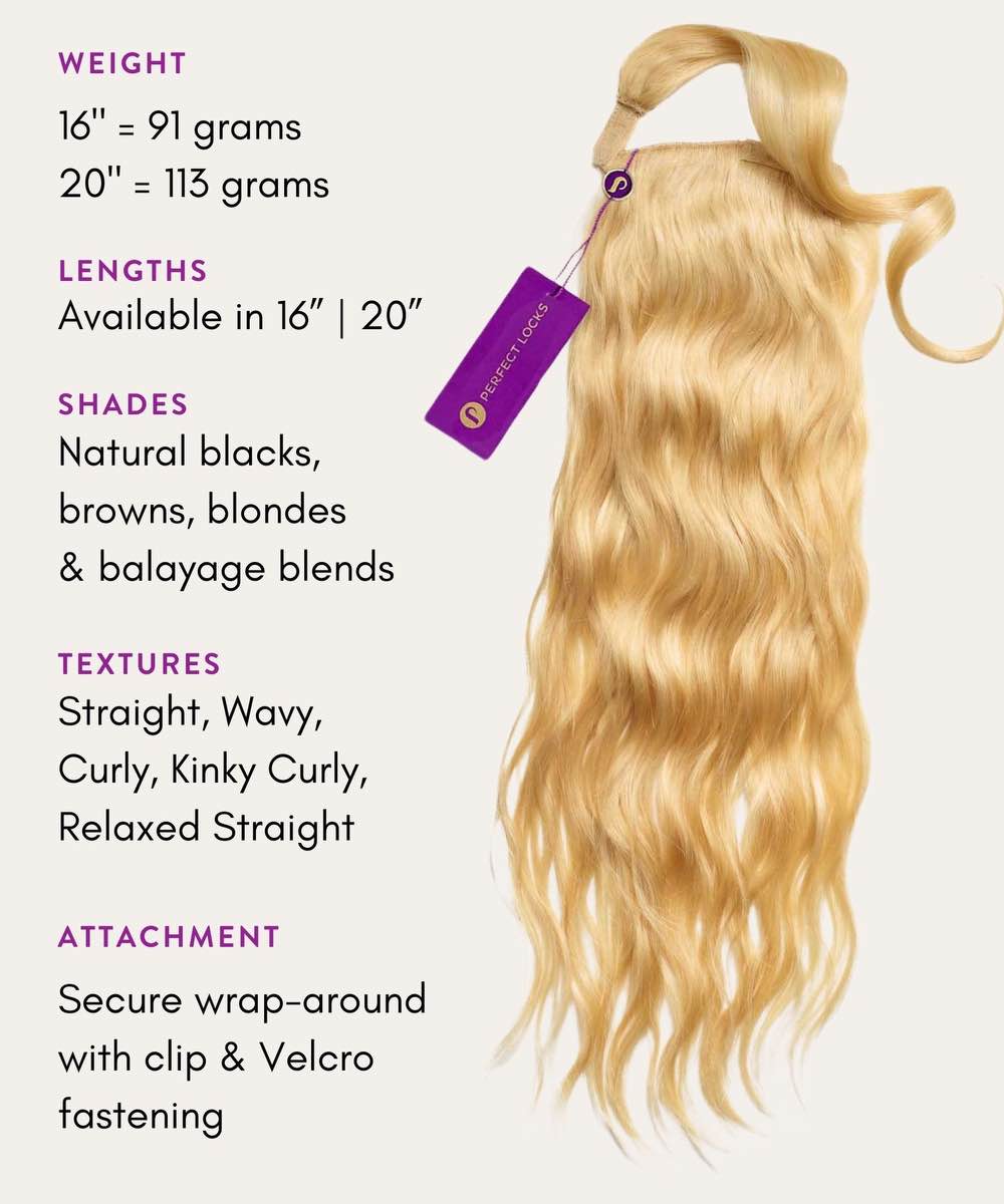 Wavy Clip-In Ponytail Extensions - Image 17