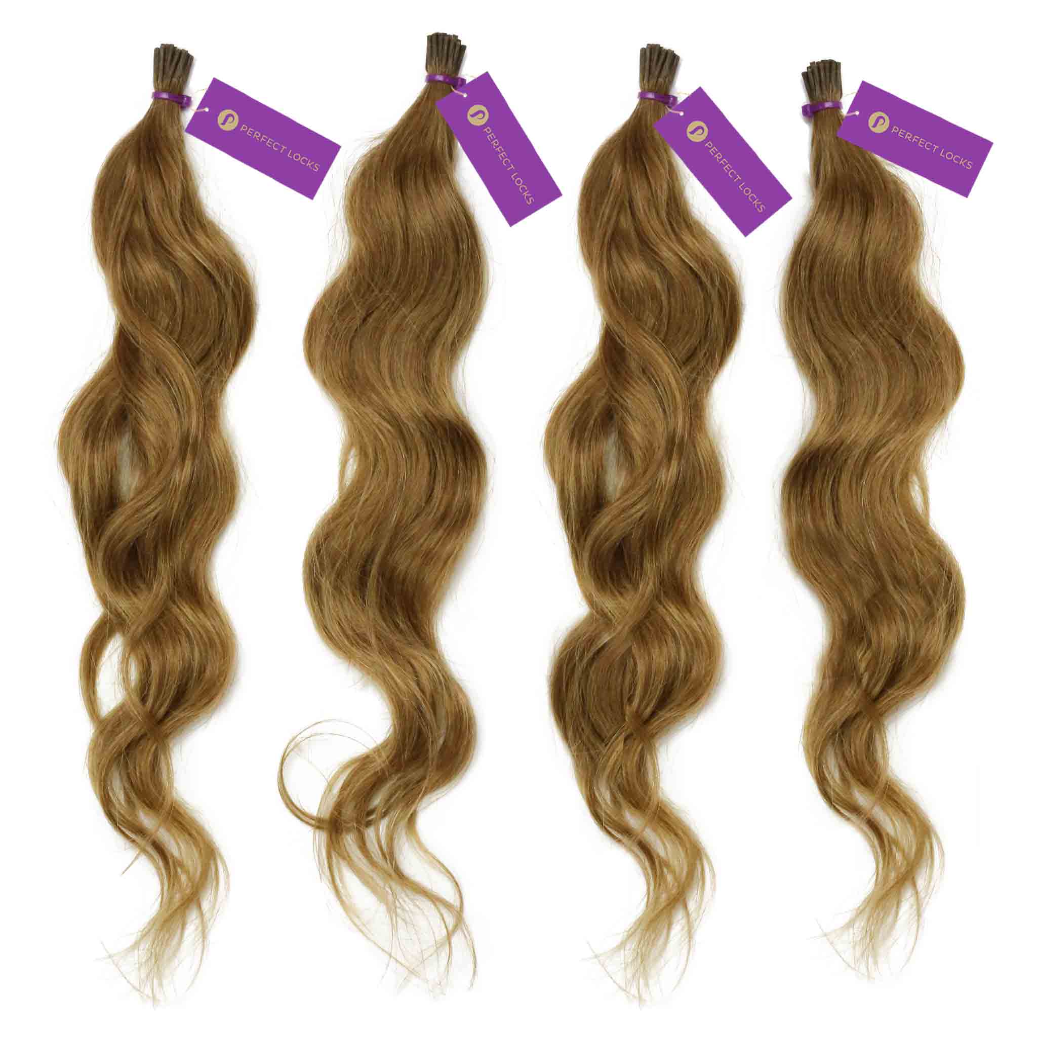 4 x Wavy Fusion I-Tip Hair Extension Bundle Deal - Image 2
