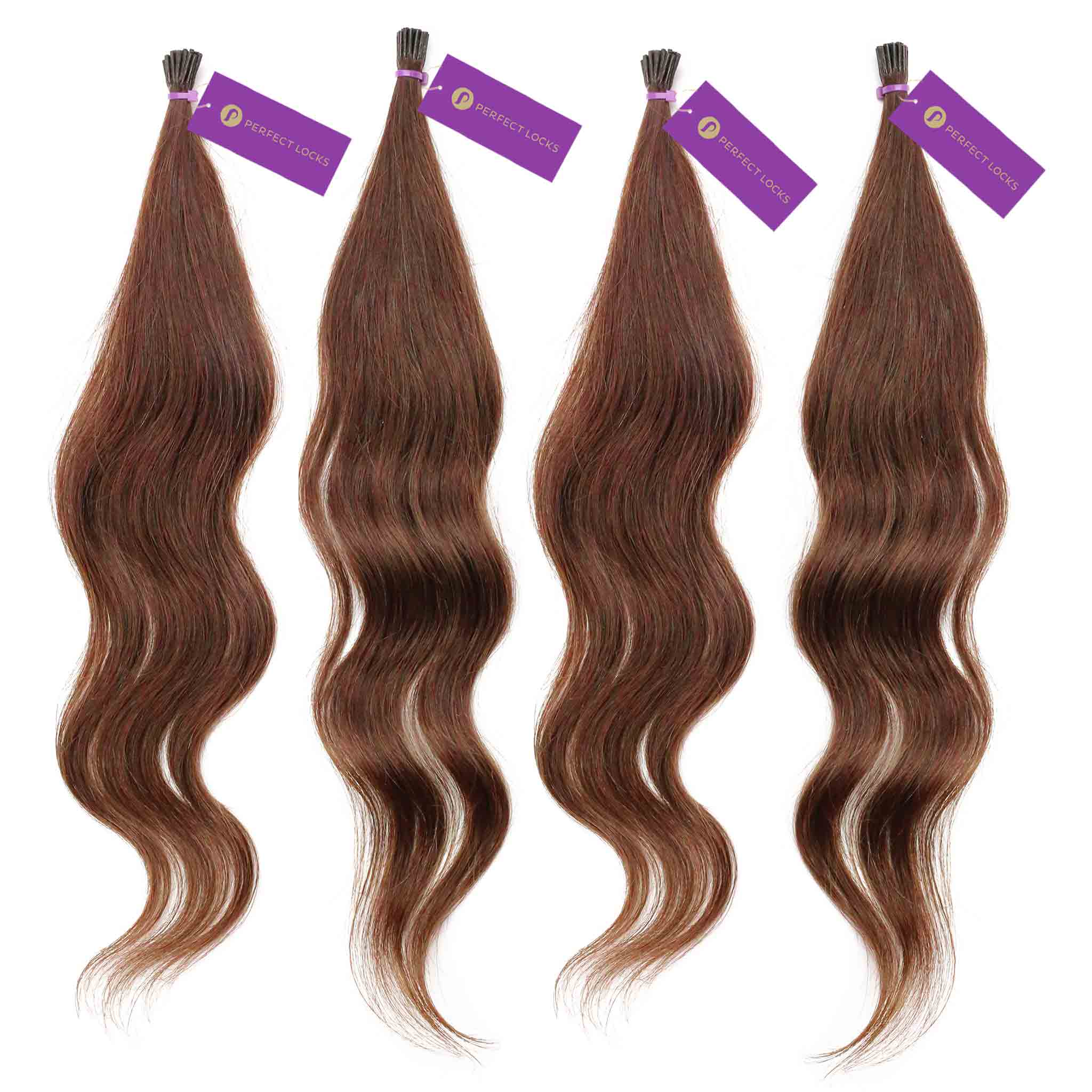 4 x Wavy Fusion I-Tip Hair Extension Bundle Deal - Image 5