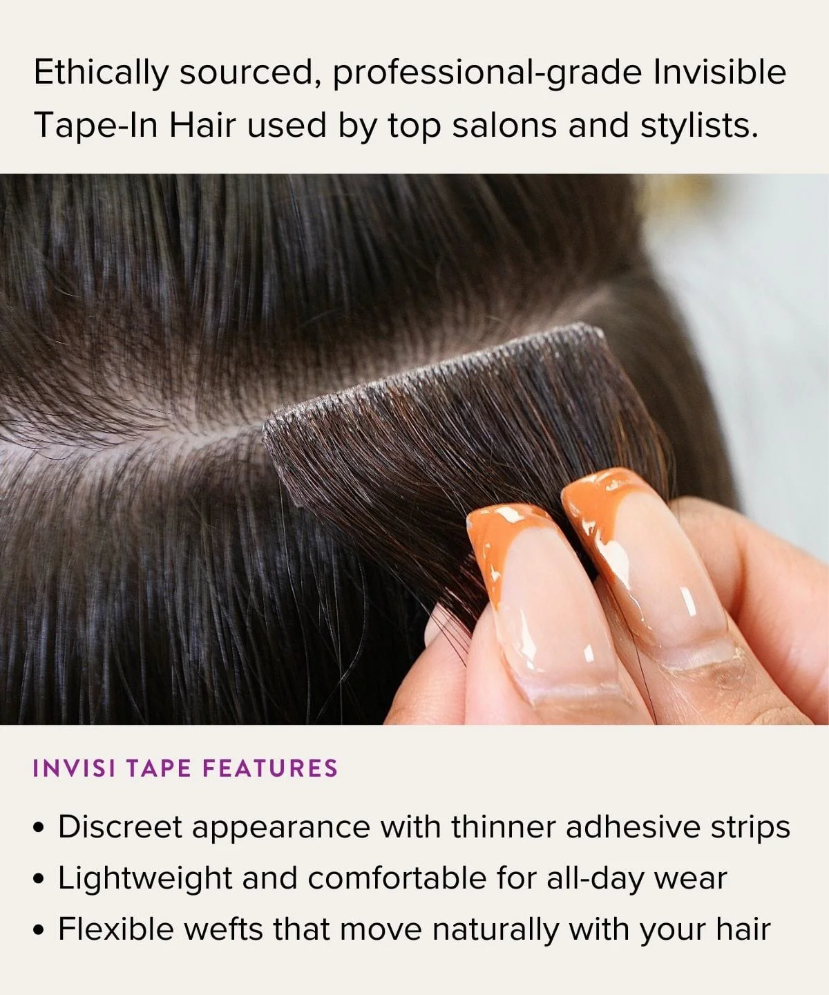 Wavy Invisi Tape In Hair Extensions - Image 33