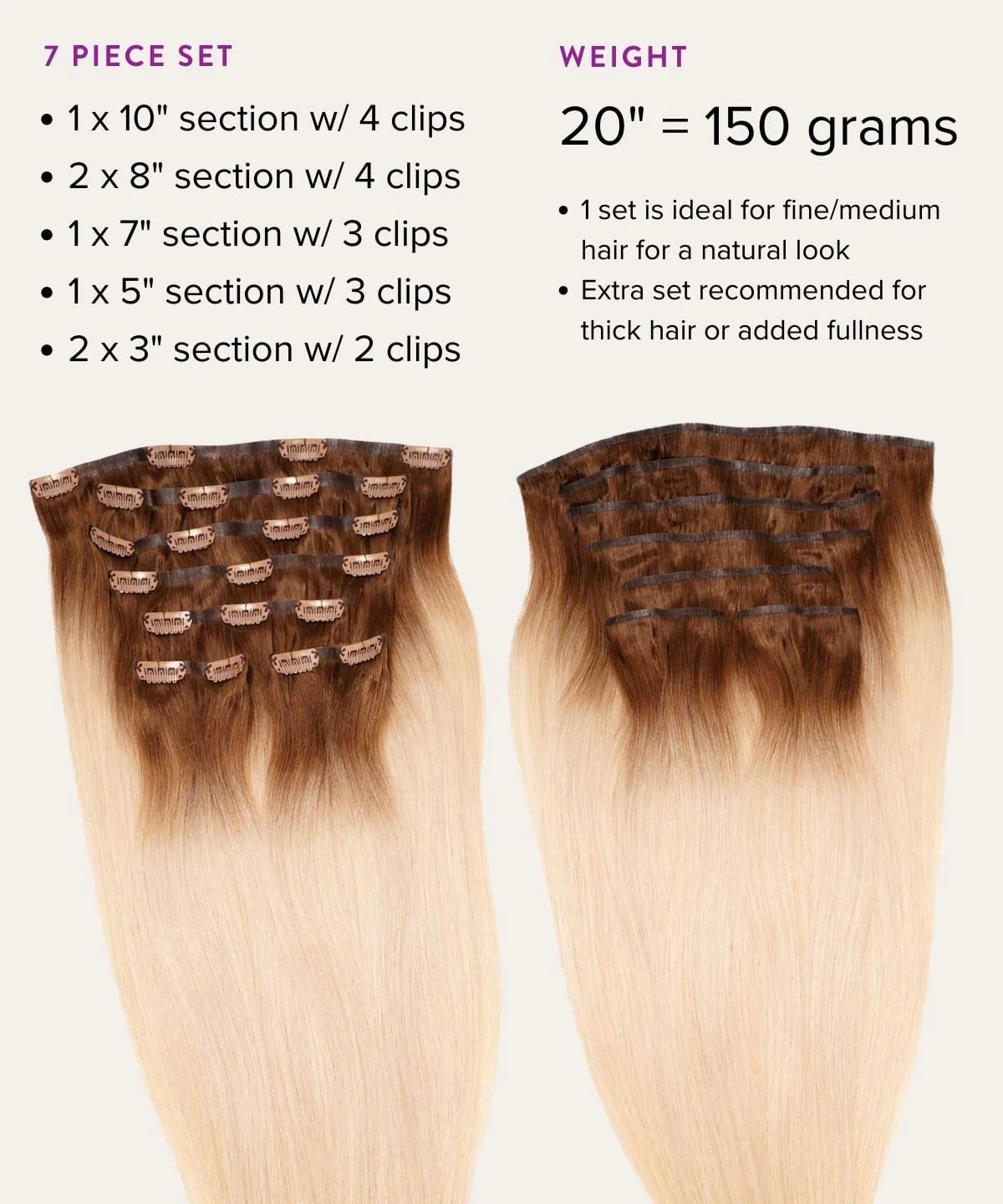 Wavy Seamless Clip-In Hair Extensions - Image 61