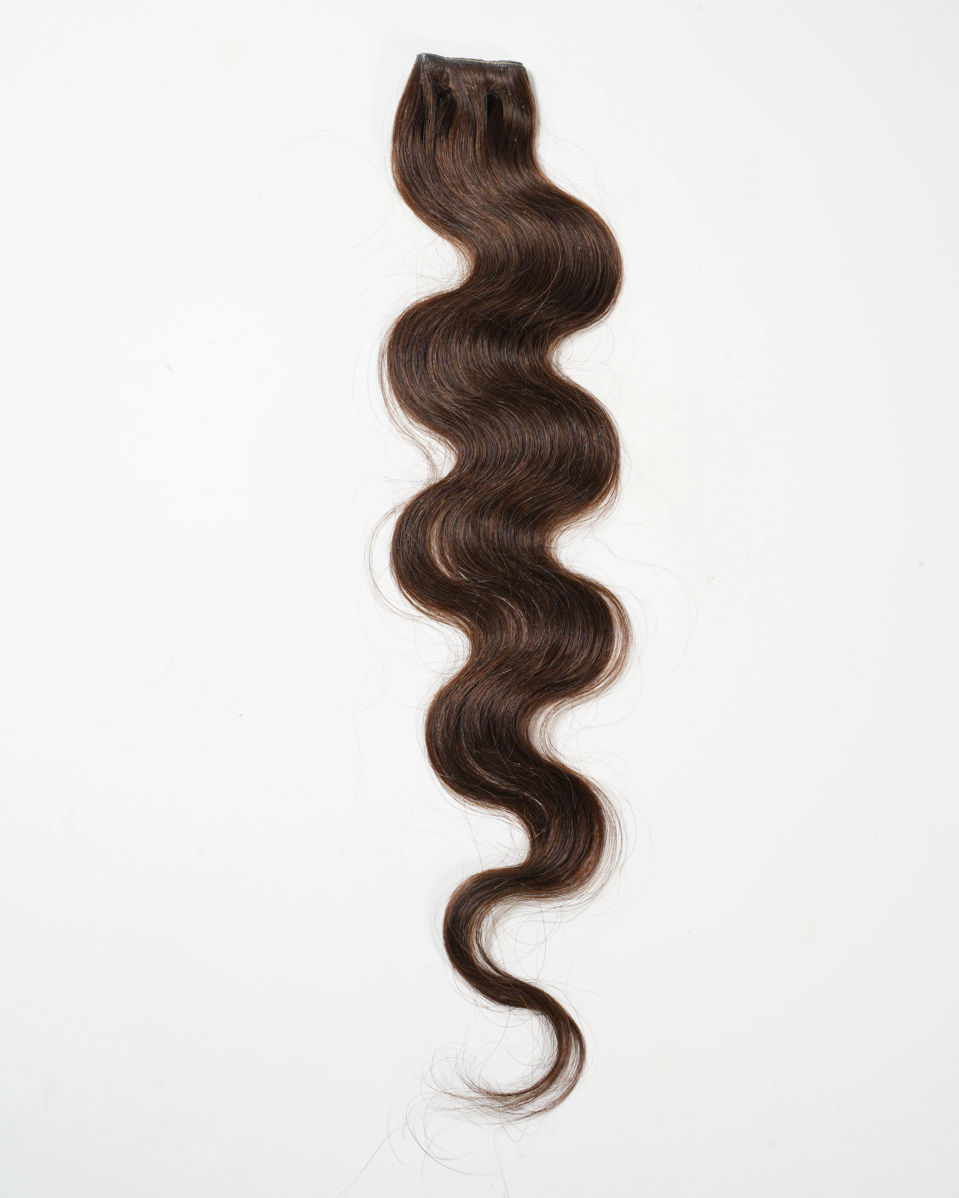 Wavy Seamless Tape Weft / Chocolate Brown (#3) / 18" / 1 weft