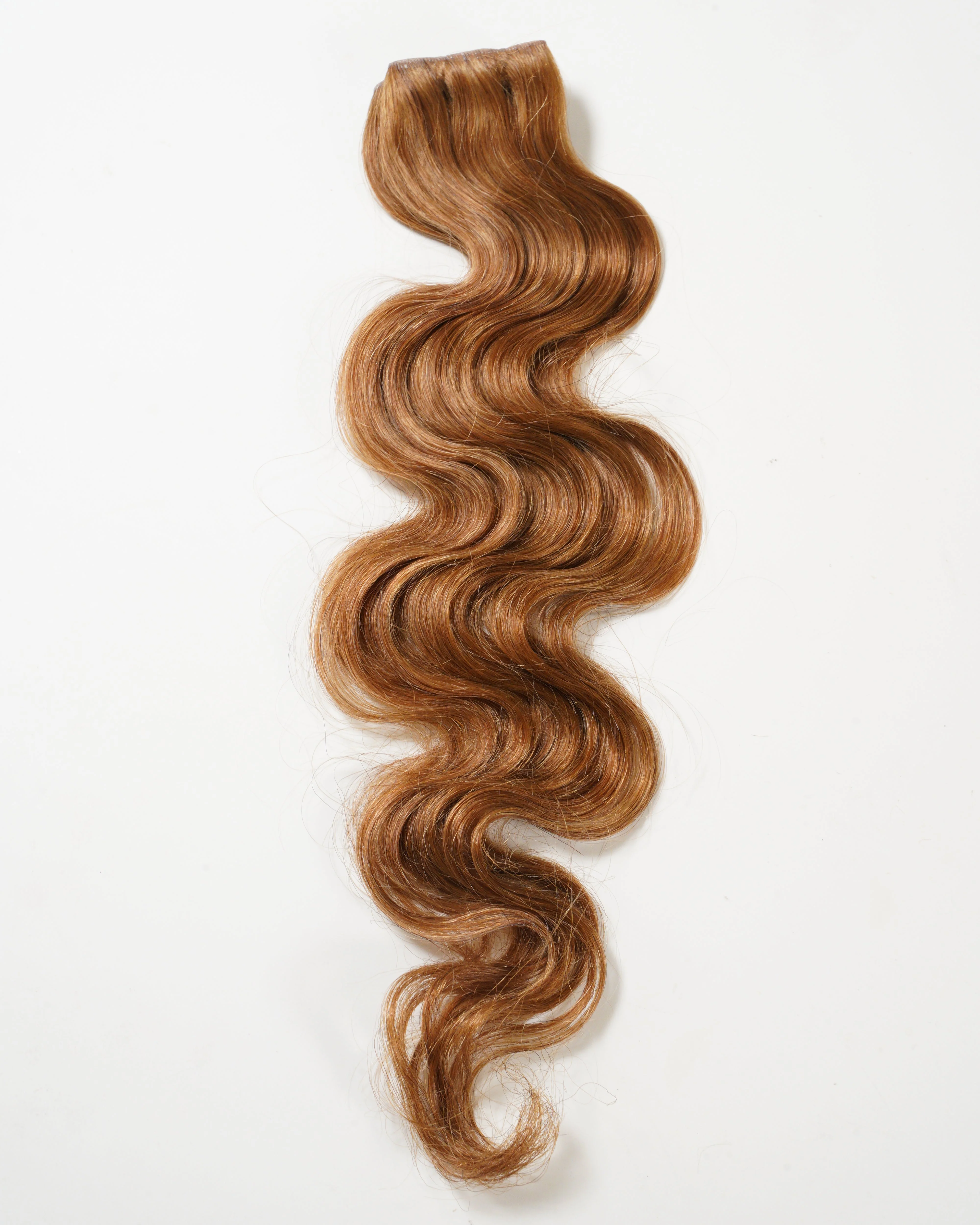 Wavy Seamless Tape Weft / Golden Brown (#6) / 22" / 1 weft
