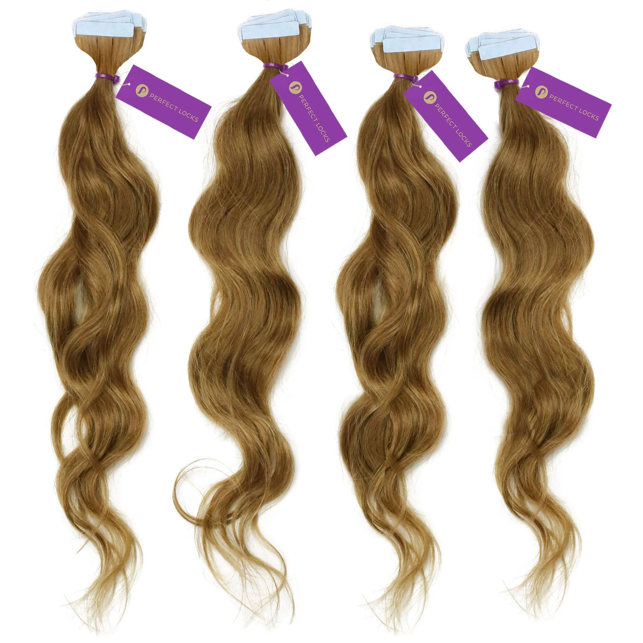4 x Wavy Tape-In Hair Extension Bundle Deal (40 Pieces) - Image 4