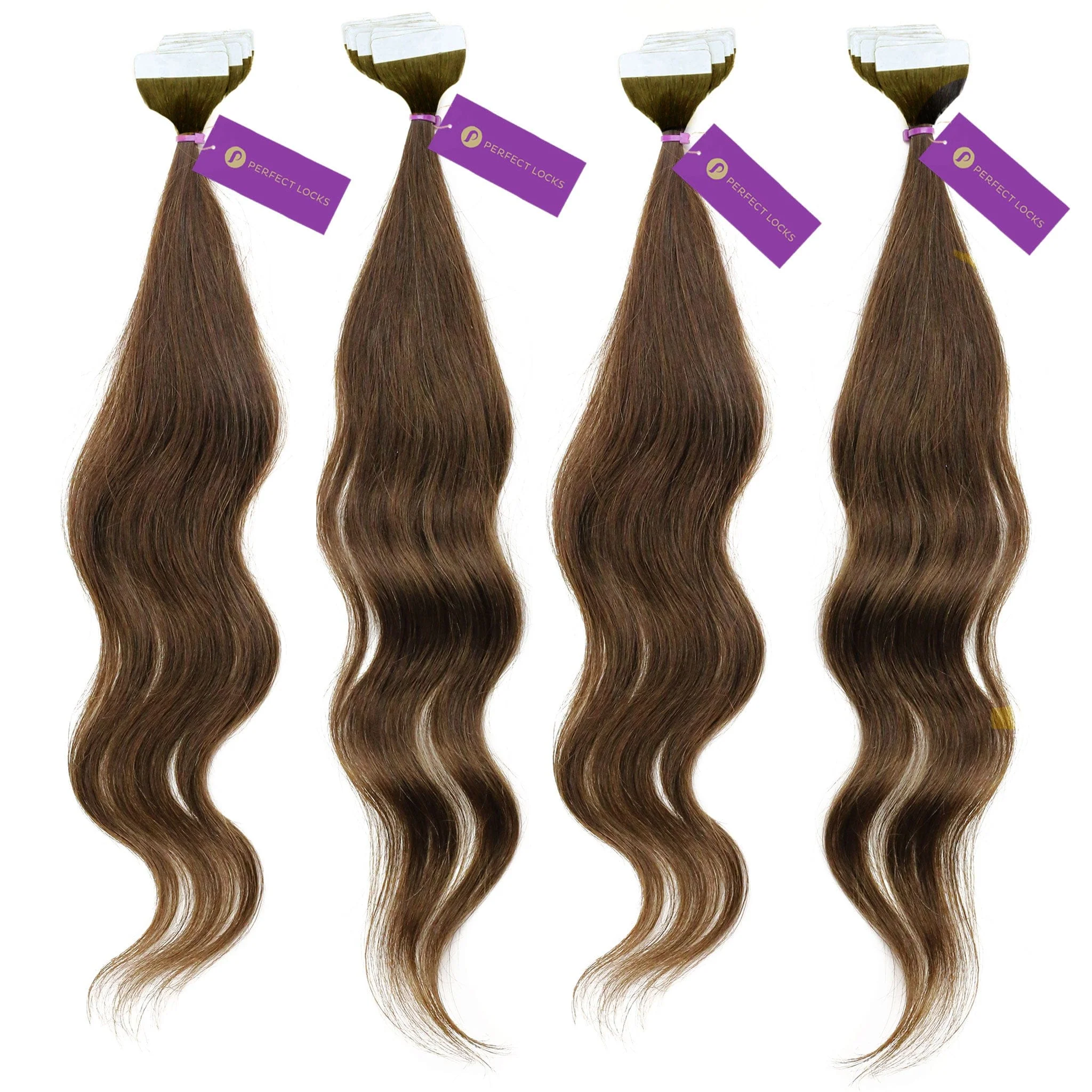 4 x Wavy Tape-In Hair Extension Bundle Deal (40 Pieces) - Image 5